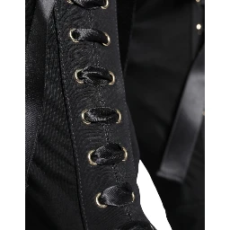 Black Jersey Stretch Ankle Booties Shoes