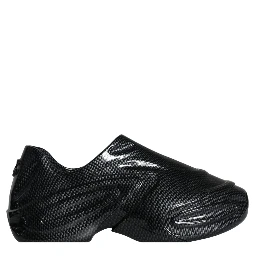Black Foiled Rubber Toy Low Top Men Sneakers Shoes