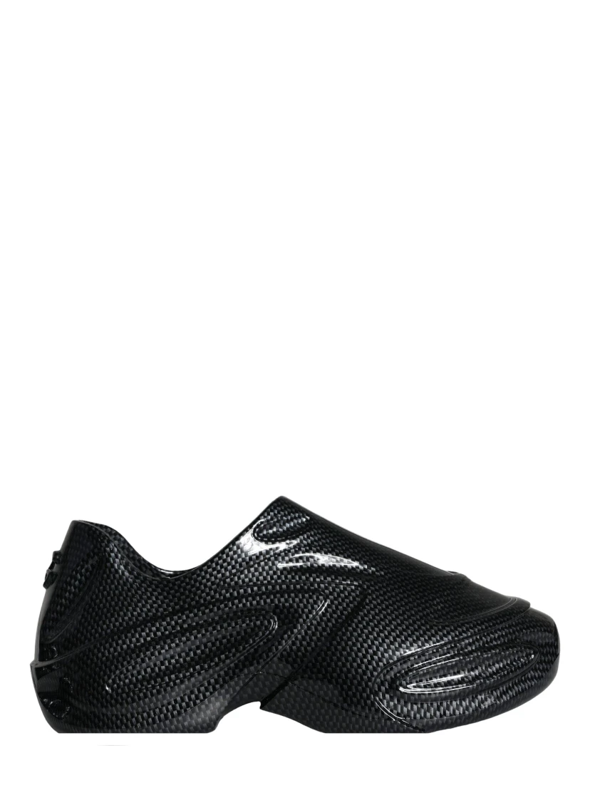 Black Foiled Rubber Toy Low Top Men Sneakers Shoes