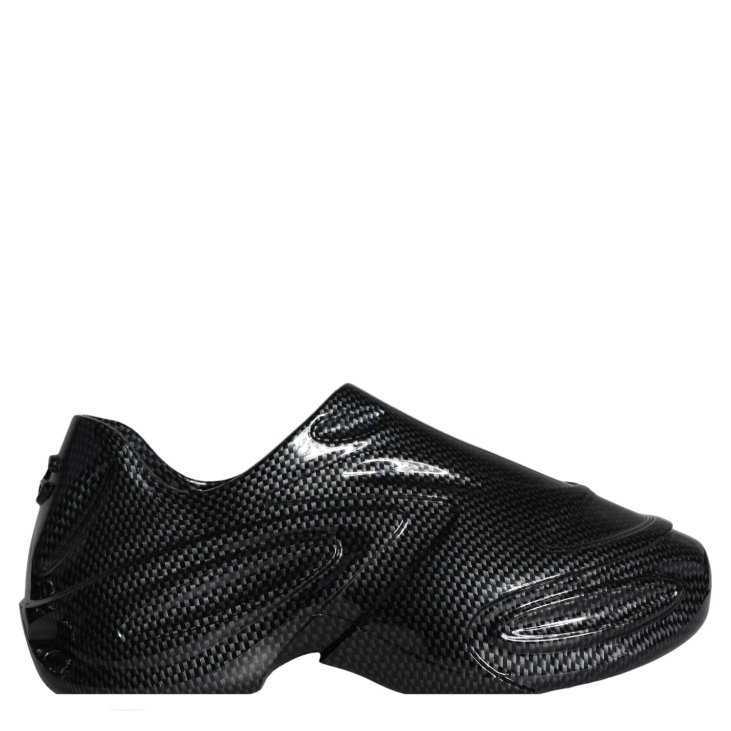 Black Foiled Rubber Toy Low Top Men Sneakers Shoes