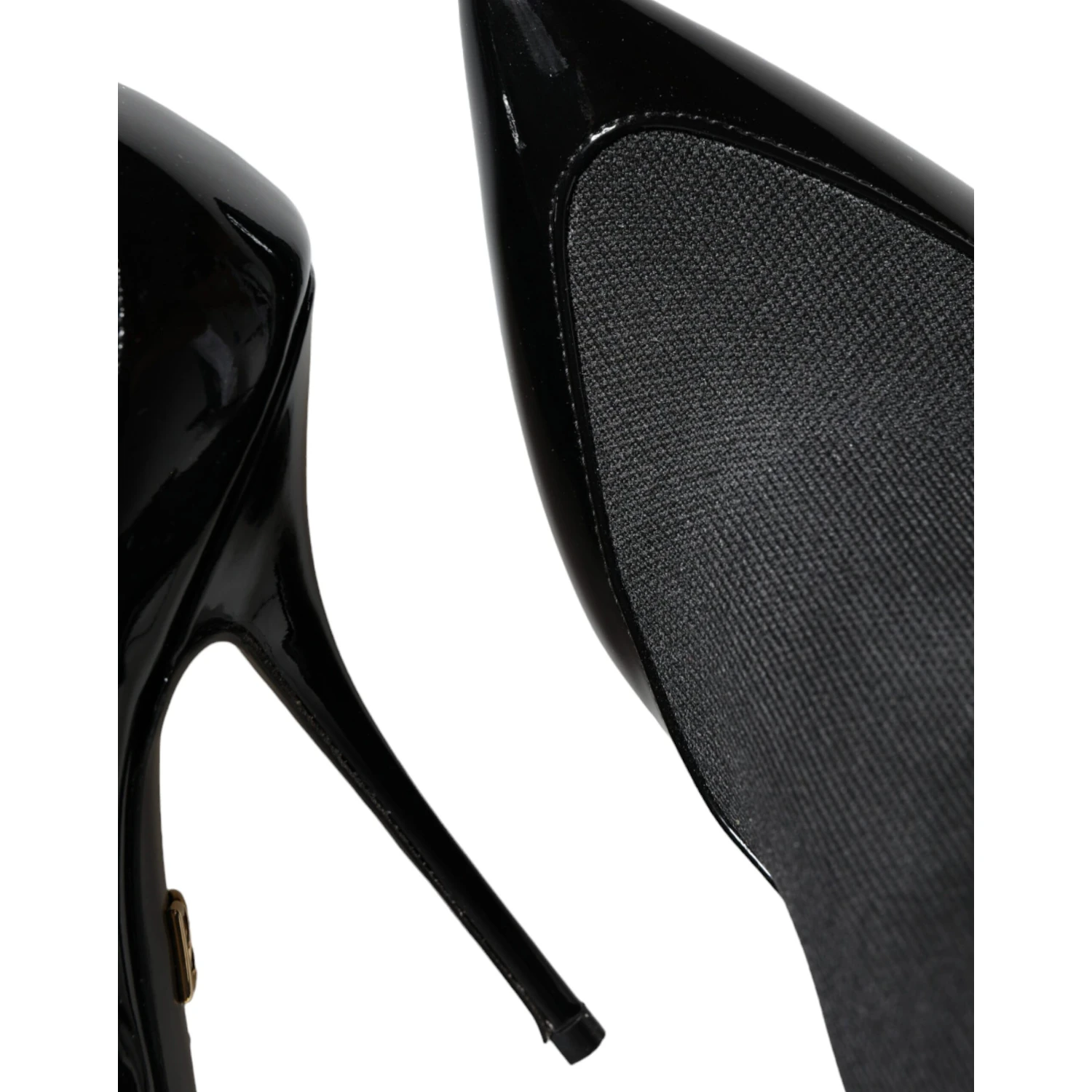 Black Leather Stilettos Booties Socks Shoes