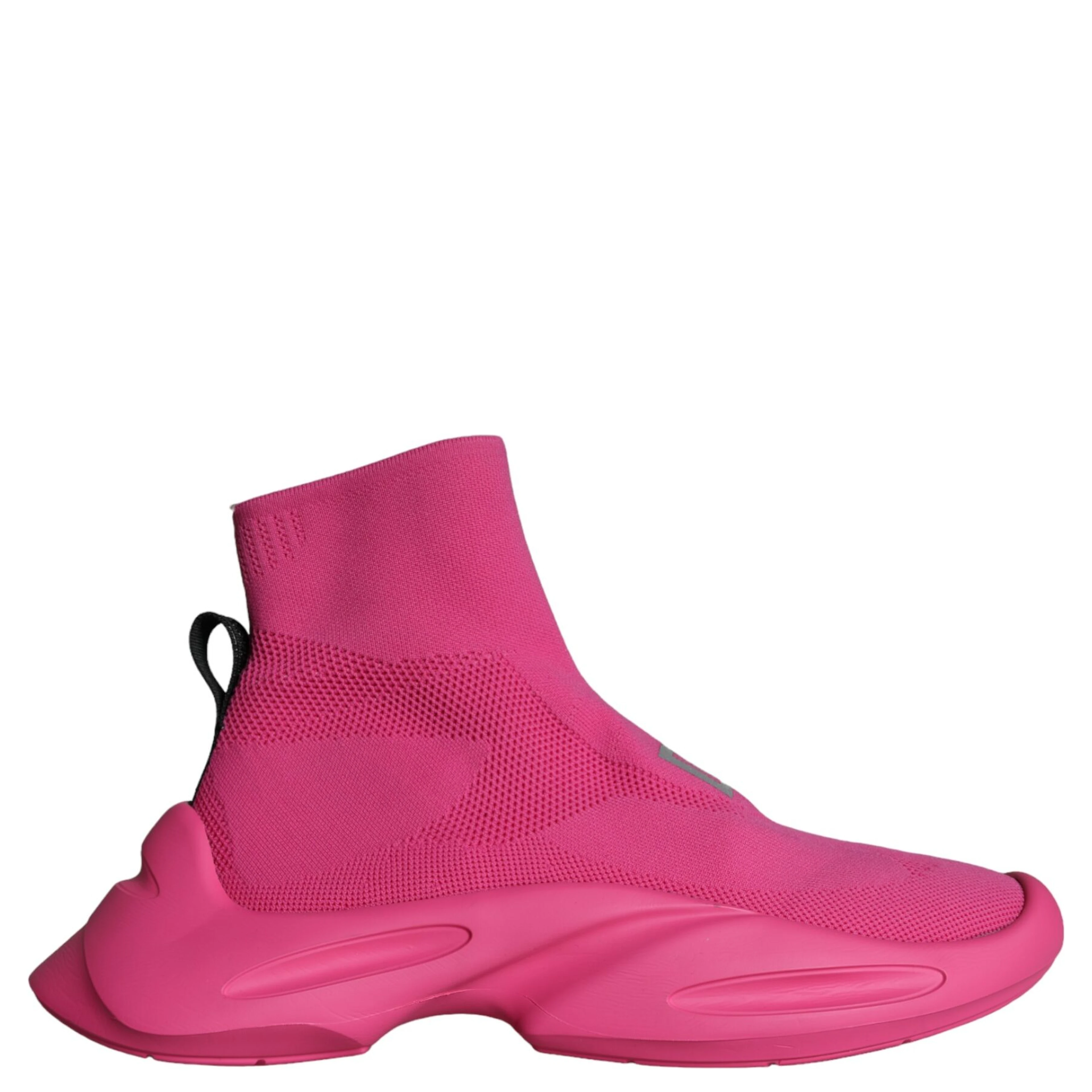Pink Logo Print Slip On Socks Sneakers Shoes