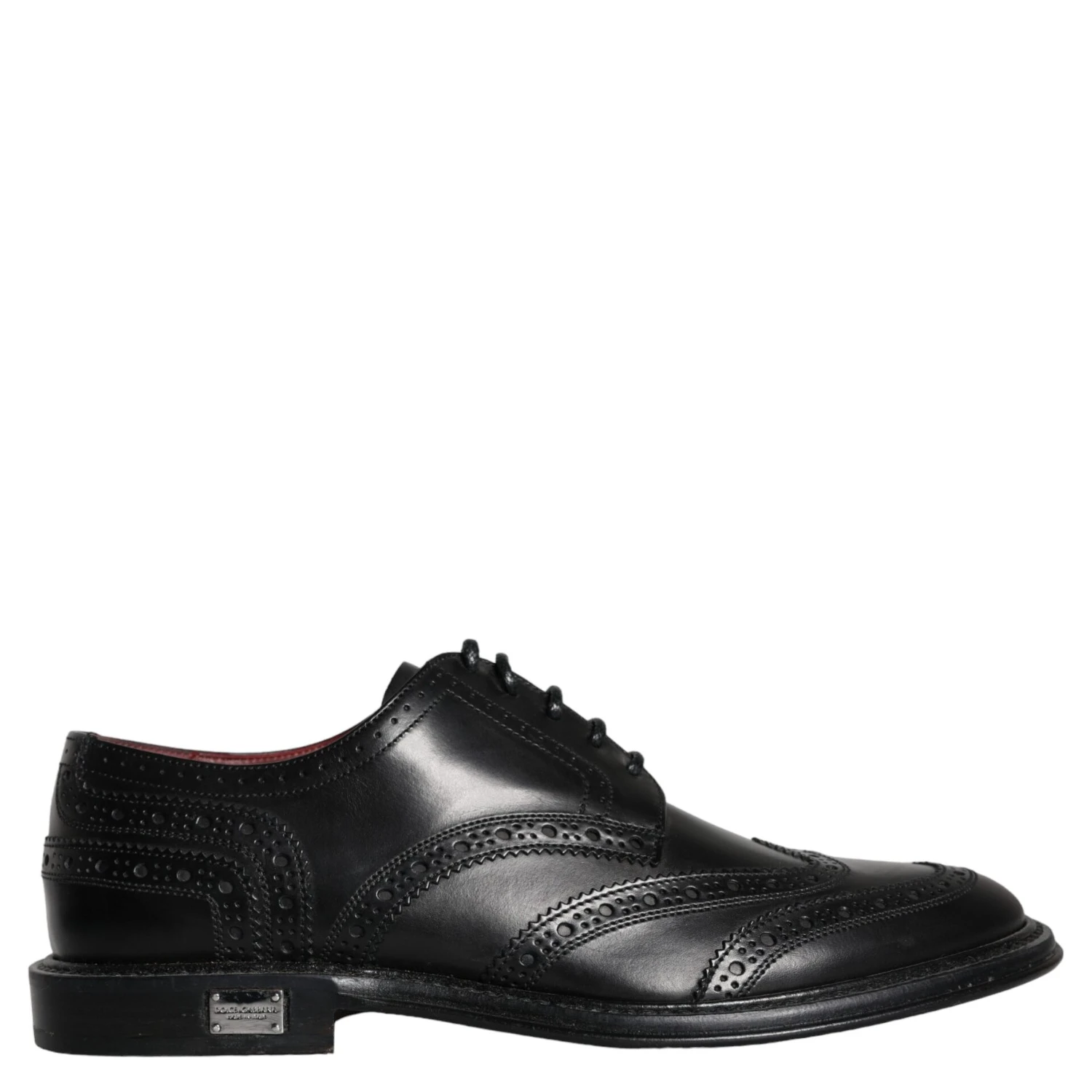 Black Leather Oxford Wingtip Formal Men Shoes