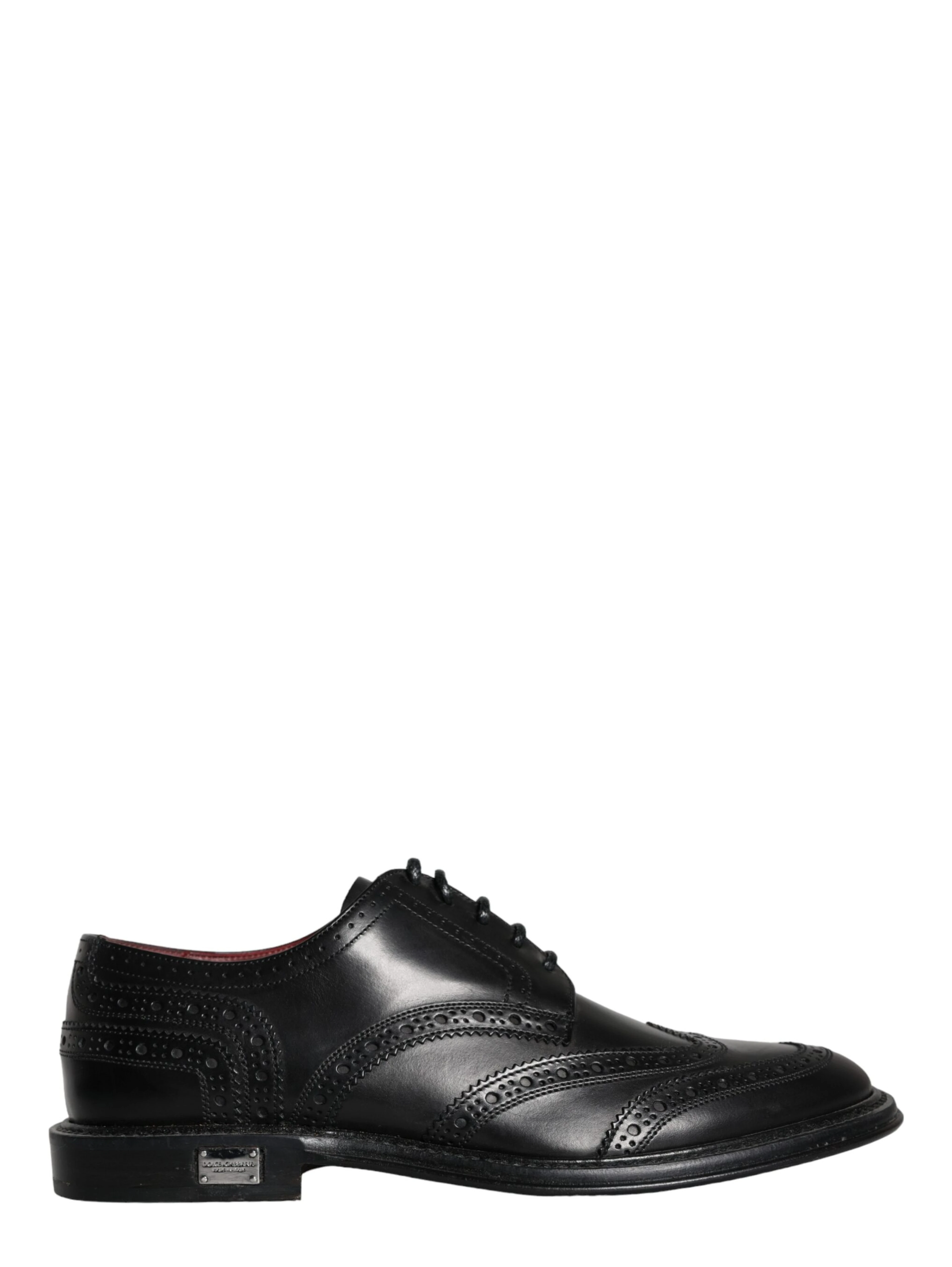 Black Leather Oxford Wingtip Formal Men Shoes