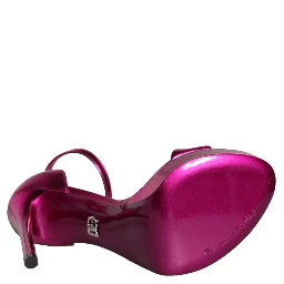 Fuchsia KEIRA Heels Ankle Strap Sandals Shoes