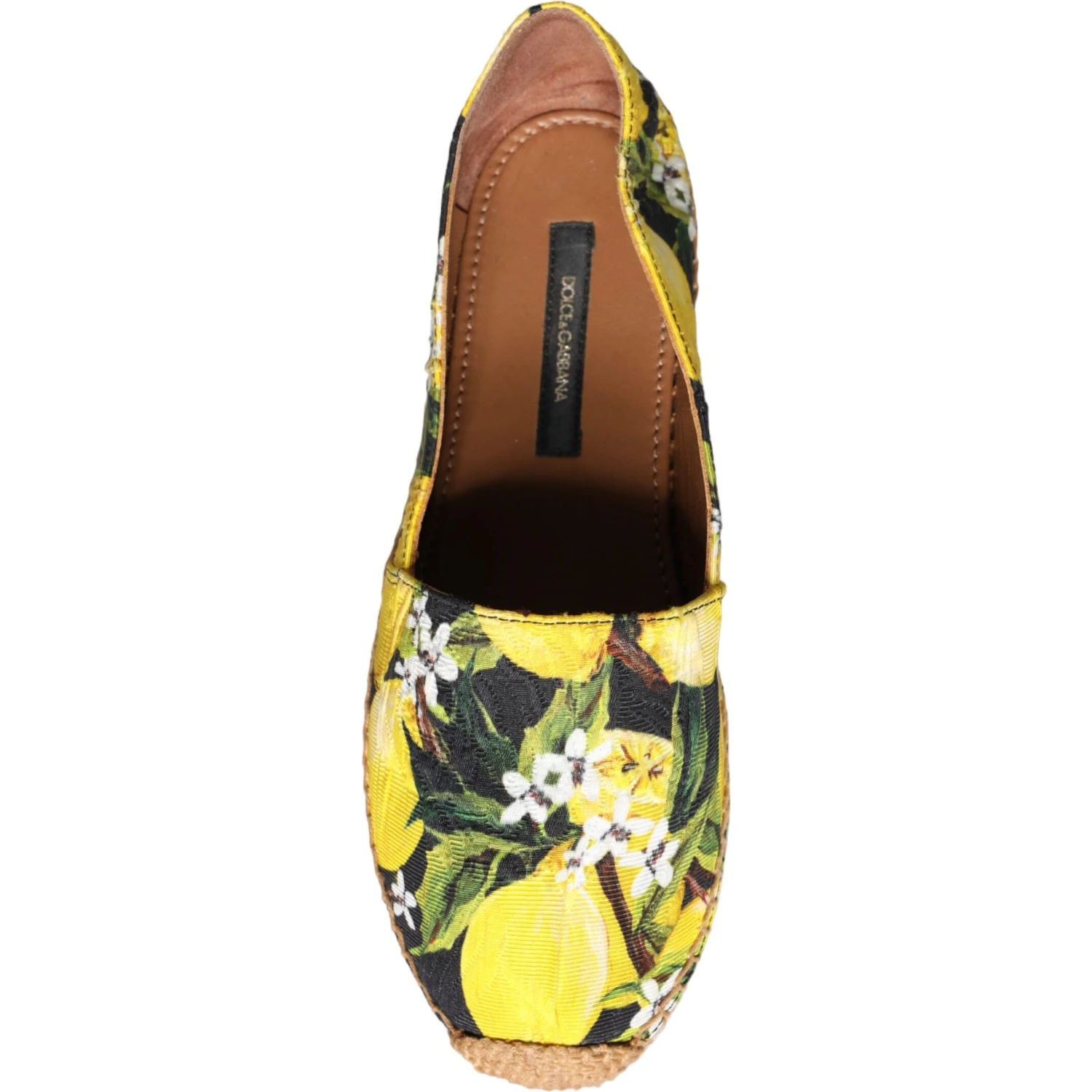 Multicolor Lemon Slip On Espadrilles Shoes