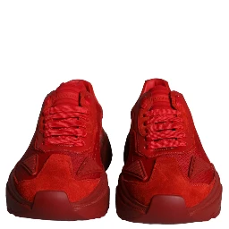 Red Leather Daymaster Low Top Sneakers Shoes