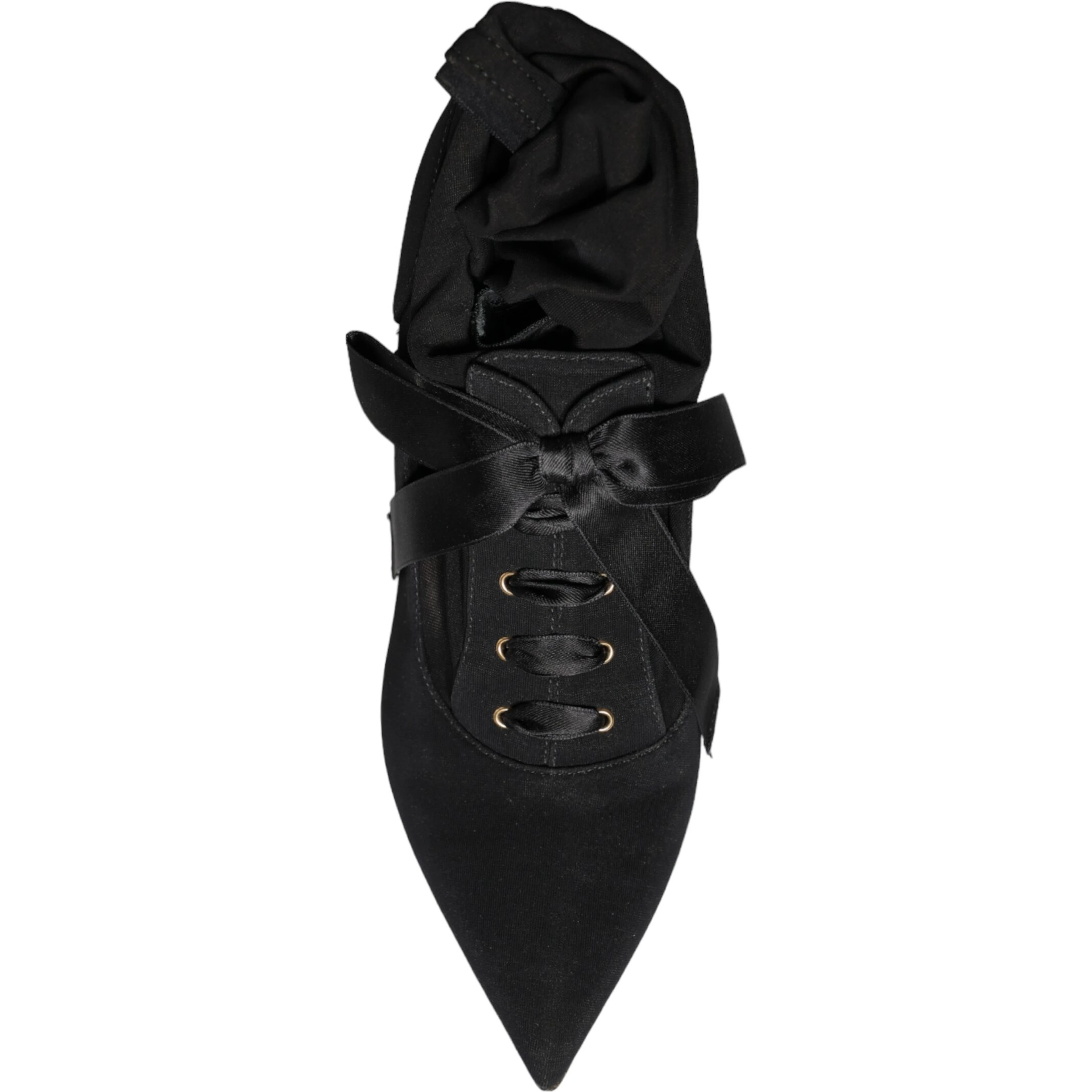 Black Stiletto Heels Mid Calf Boots Shoes