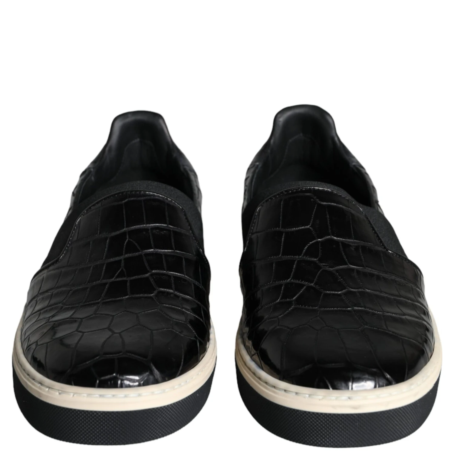 Black Leather Loafers Slippers Casual Shoes