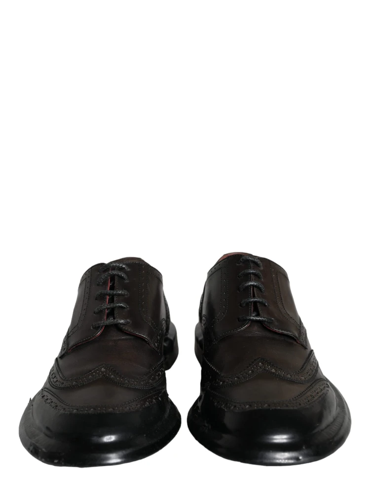 Black Leather Oxford Wingtip Formal Men Shoes alternative