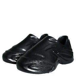 Black Foiled Rubber Toy Low Top Men Sneakers Shoes