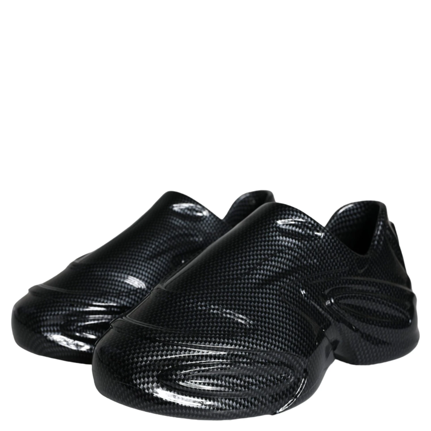 Black Foiled Rubber Toy Low Top Men Sneakers Shoes