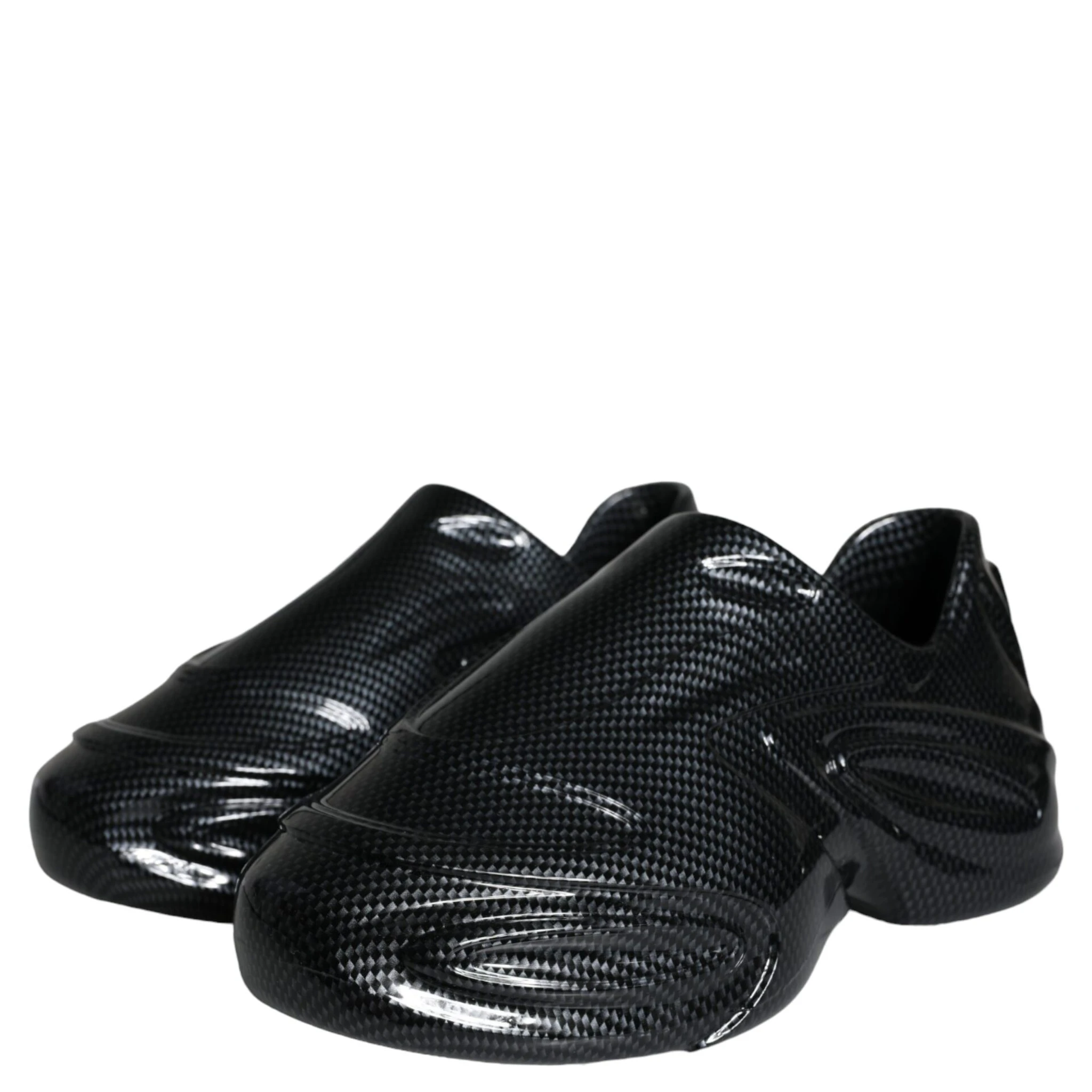 Black Foiled Rubber Toy Low Top Men Sneakers Shoes