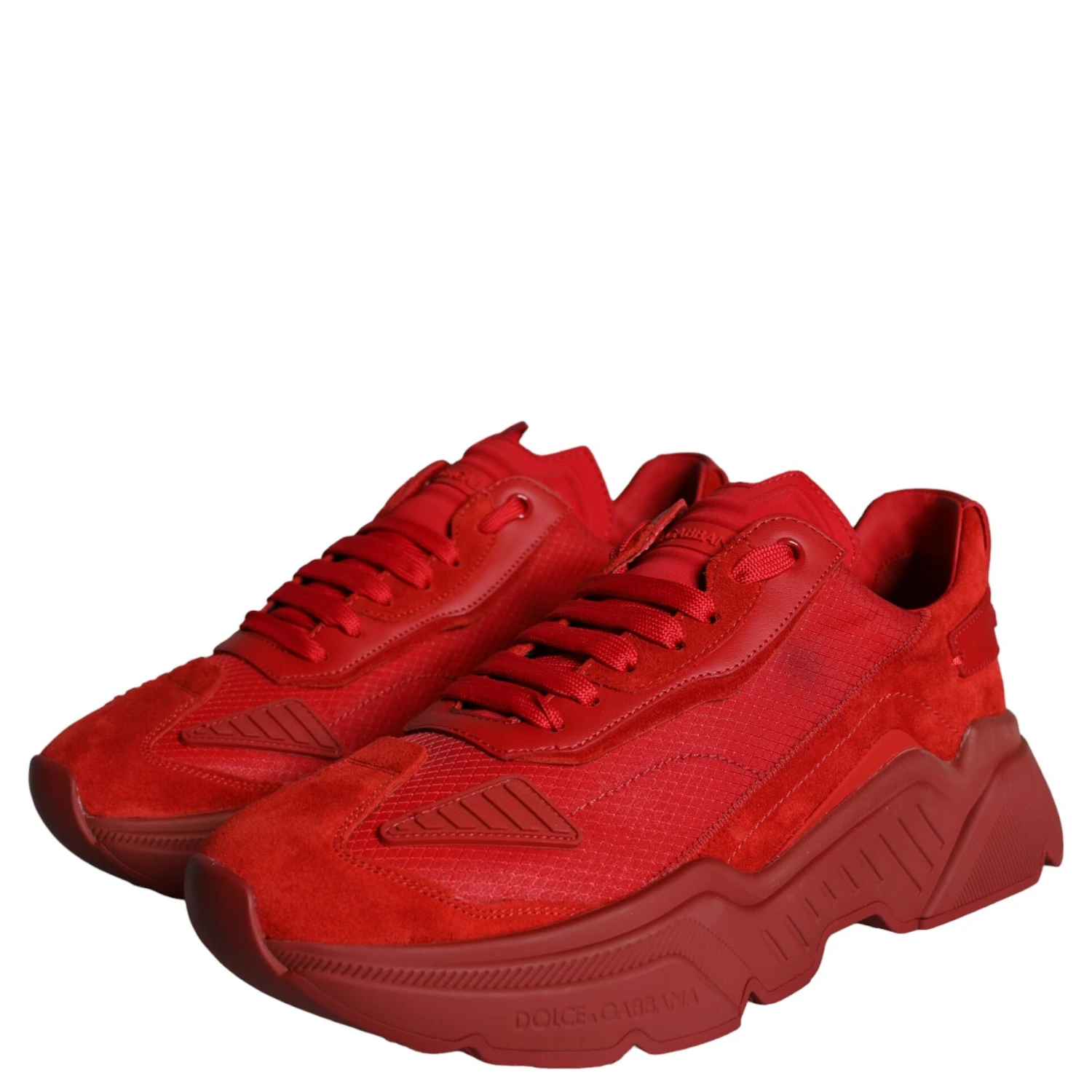 Red Leather Daymaster Low Top Sneakers Shoes