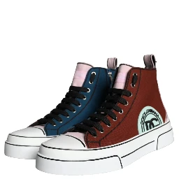 Multicolor Patchwork High Top Sneaker Shoes