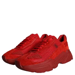 Red Leather Daymaster Low Top Sneakers Shoes