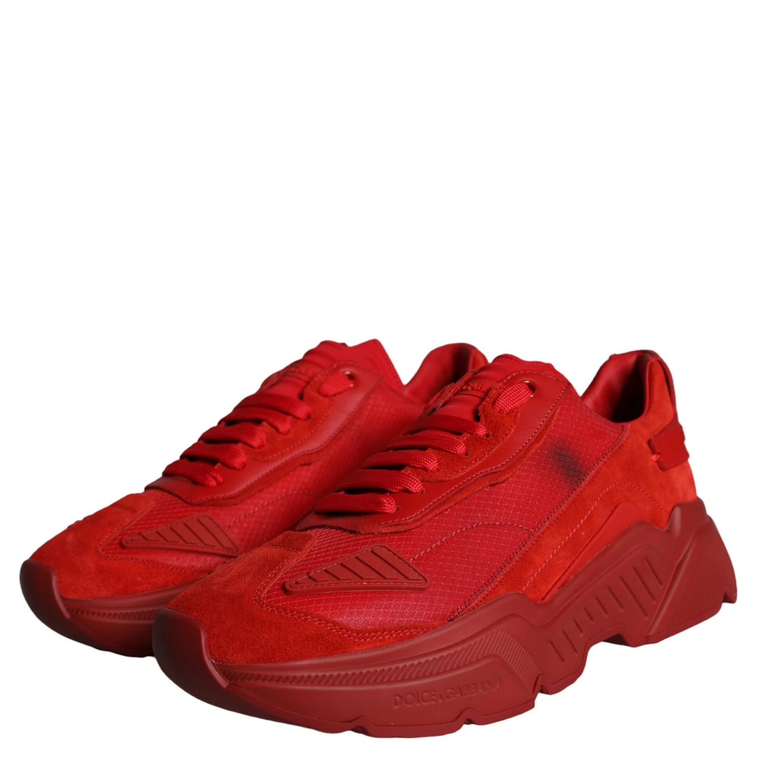 Red Leather Daymaster Low Top Sneakers Shoes