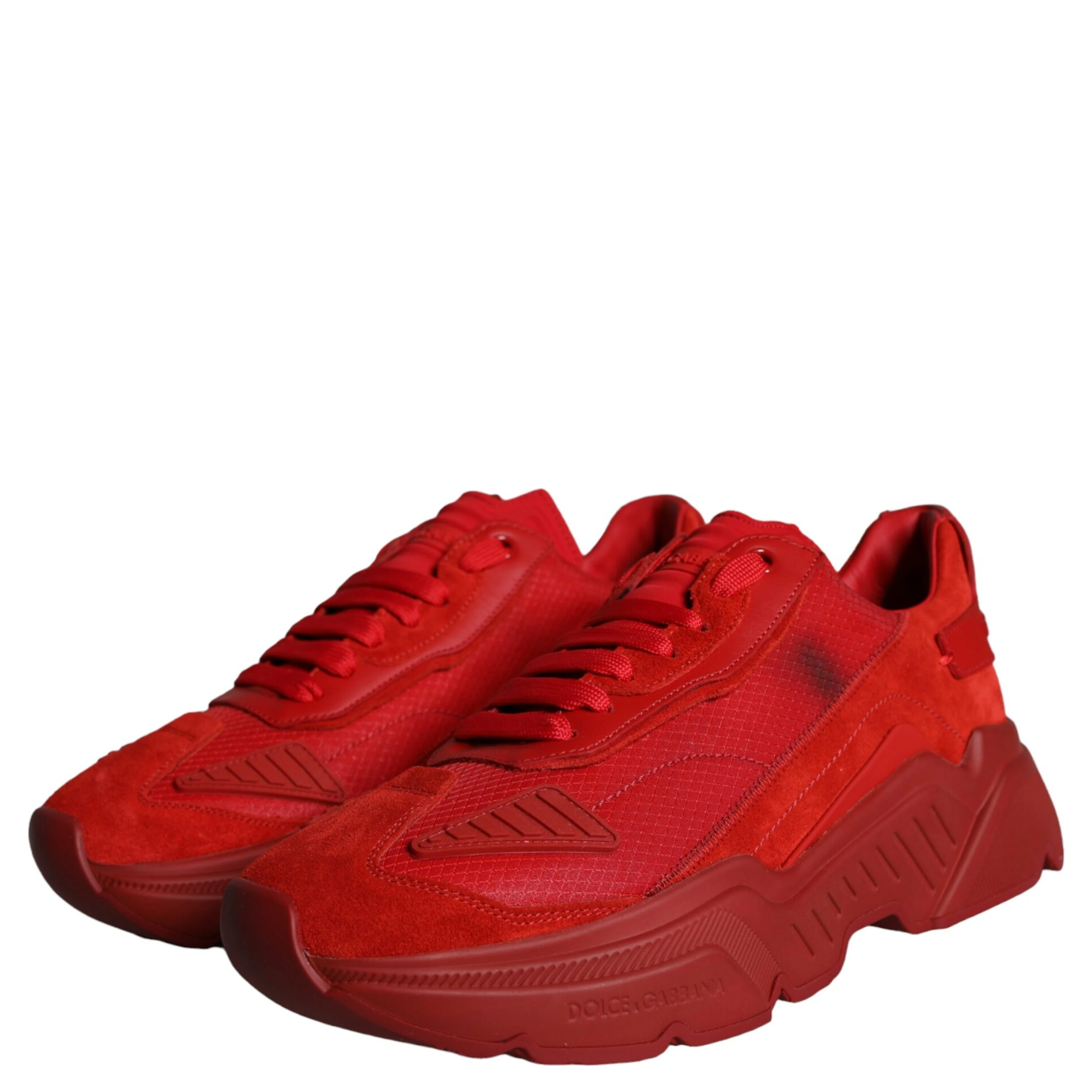 Red Leather Daymaster Low Top Sneakers Shoes
