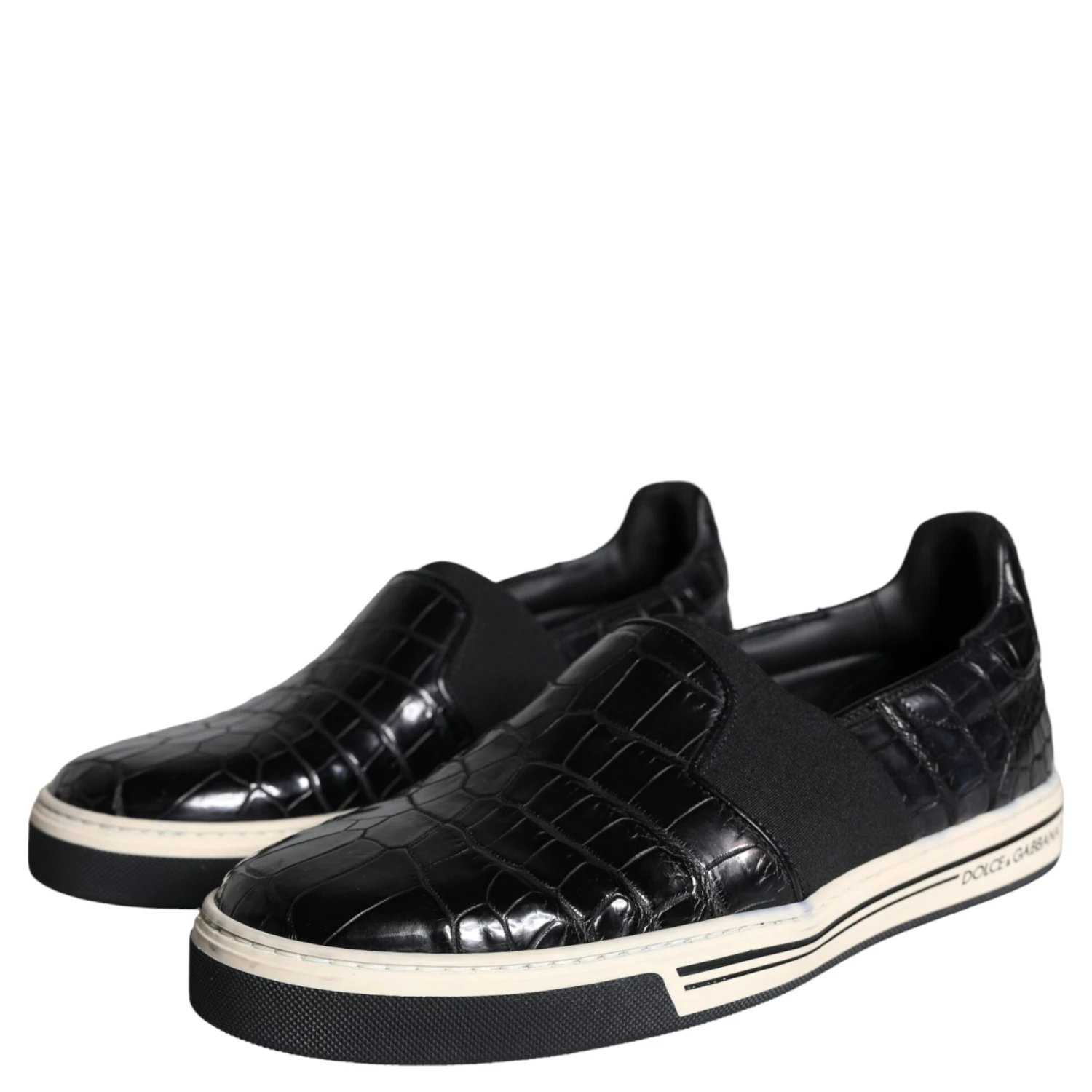 Black Leather Loafers Slippers Casual Shoes