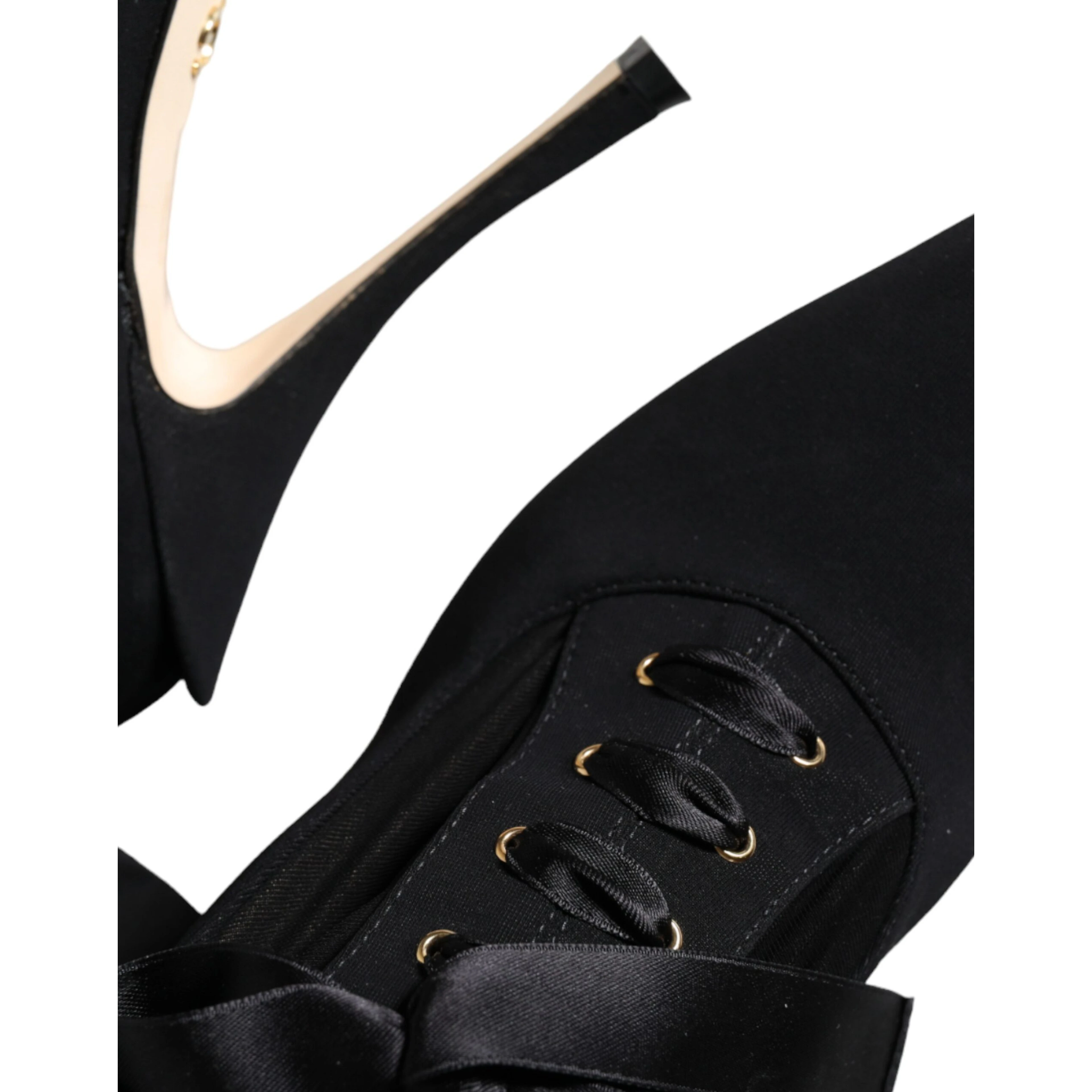 Black Stiletto Heels Mid Calf Boots Shoes