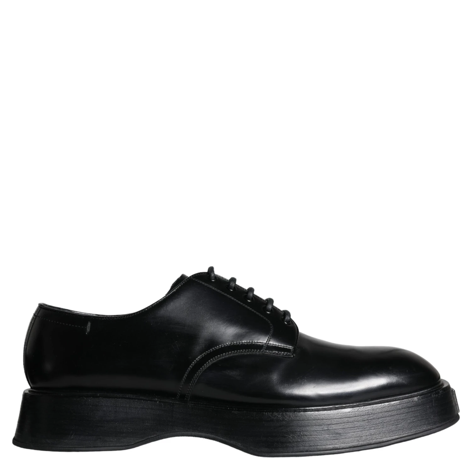 Black Calf Leather Derby Formal Dress Shoes