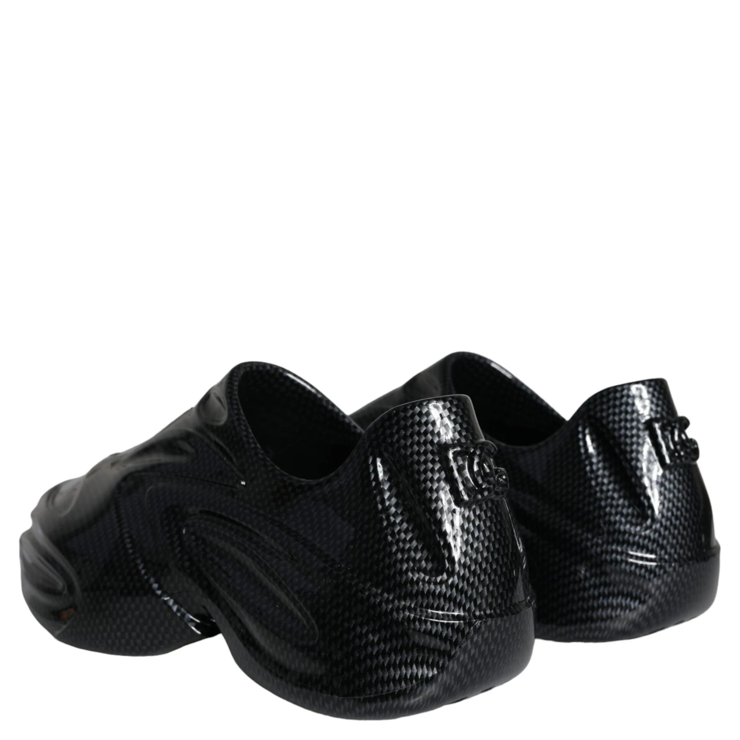 Black Foiled Rubber Toy Low Top Men Sneakers Shoes