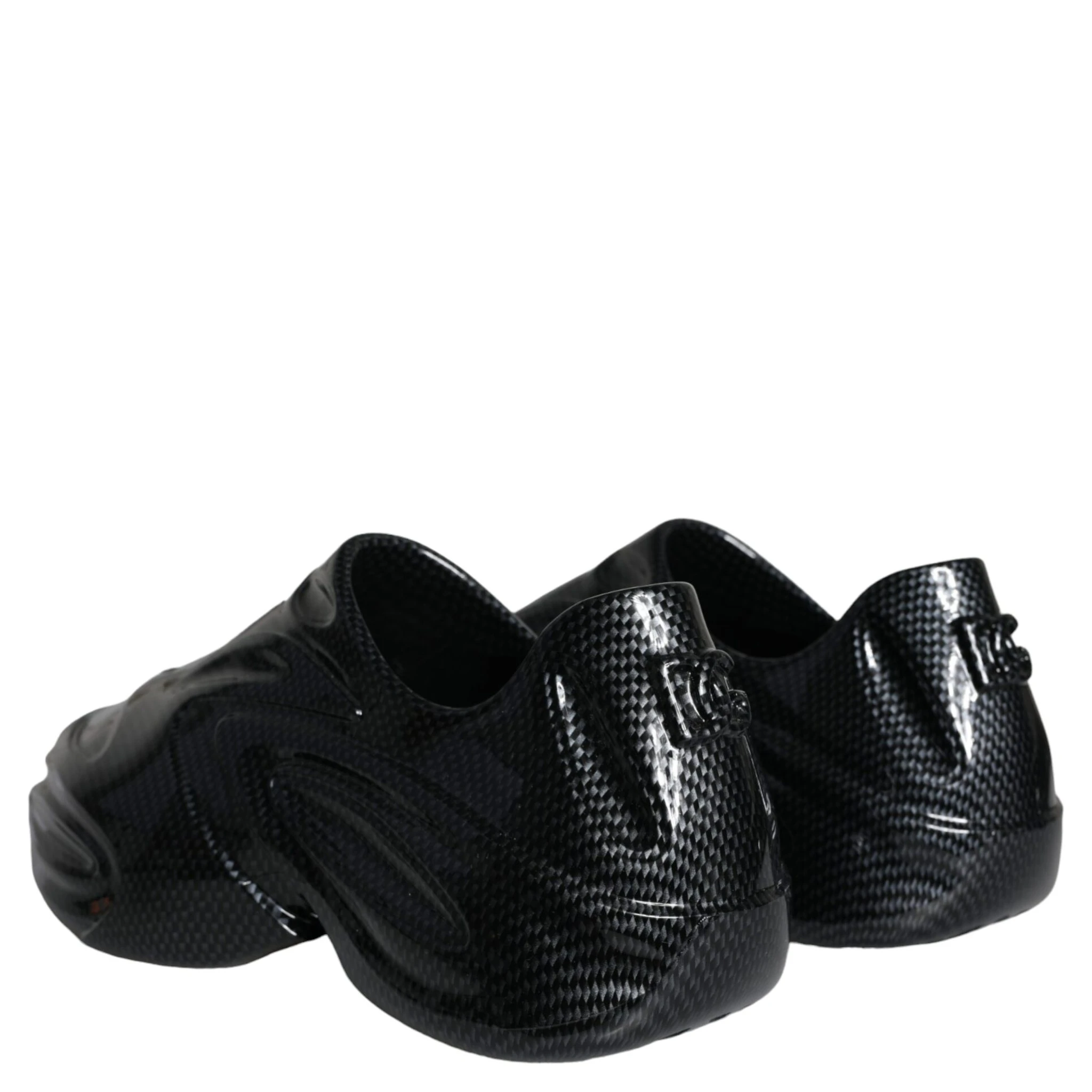 Black Foiled Rubber Toy Low Top Men Sneakers Shoes
