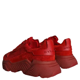 Red Leather Daymaster Low Top Sneakers Shoes