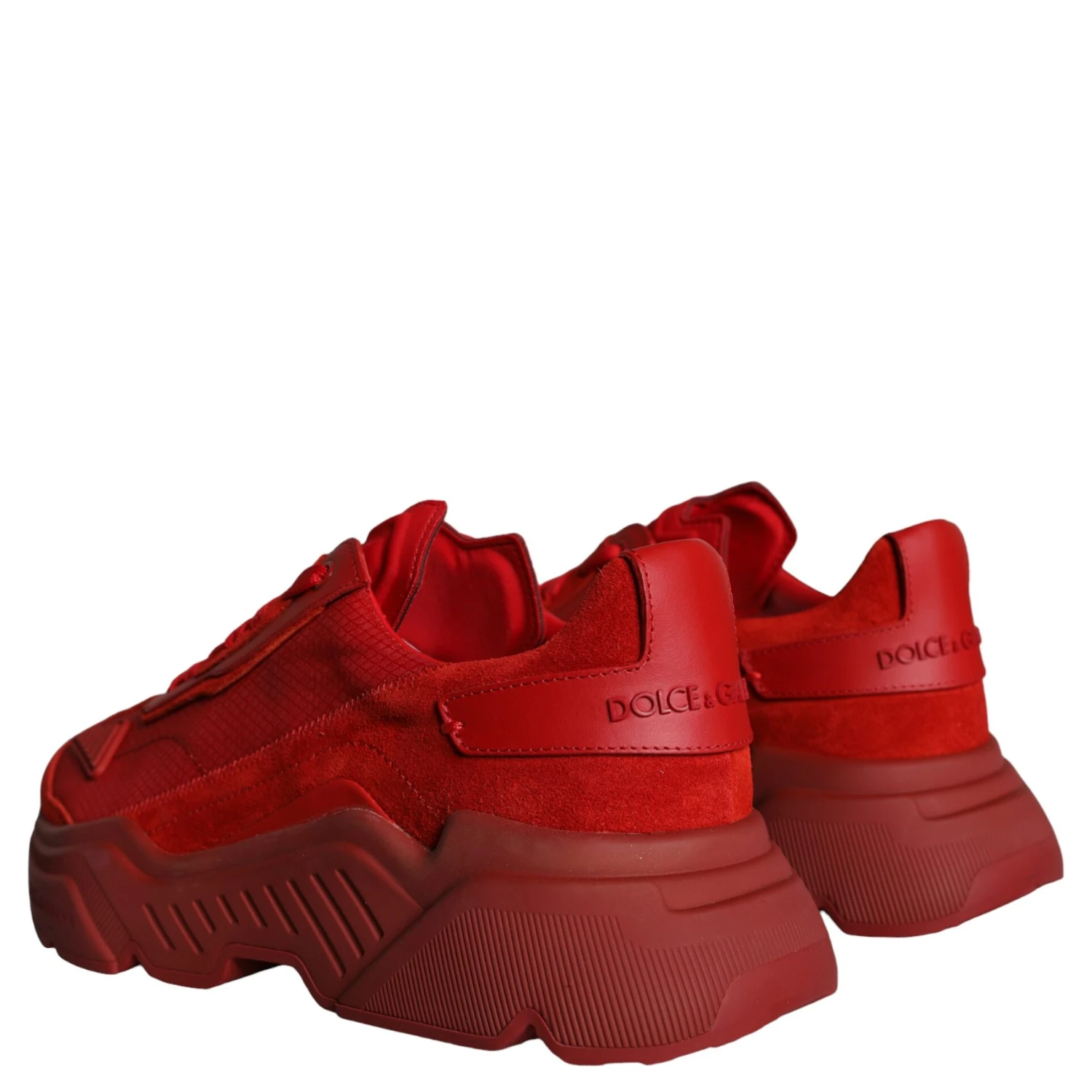 Red Leather Daymaster Low Top Sneakers Shoes