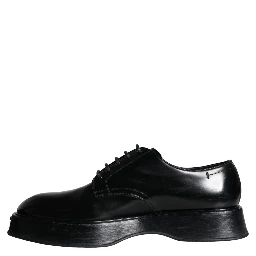 Black Calf Leather Derby Formal Dress Shoes