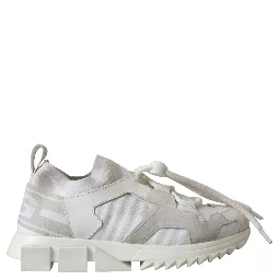 White Mesh Sorrento Trekking Sneakers Shoes