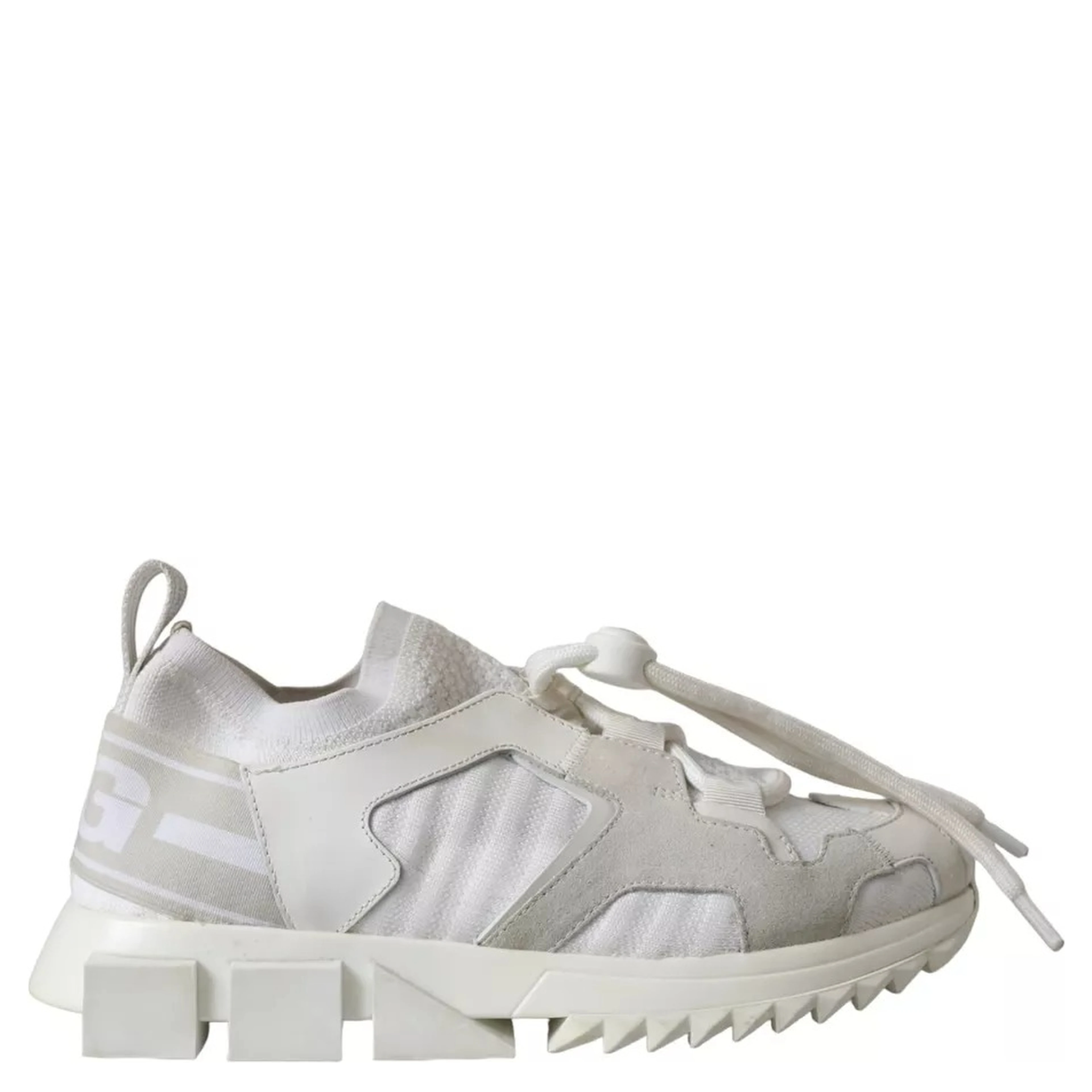 White Mesh Sorrento Trekking Sneakers Shoes