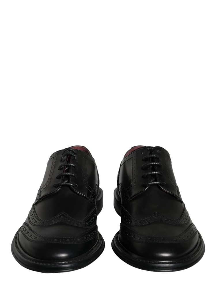 Black Leather Oxford Wingtip Formal Men Shoes alternative