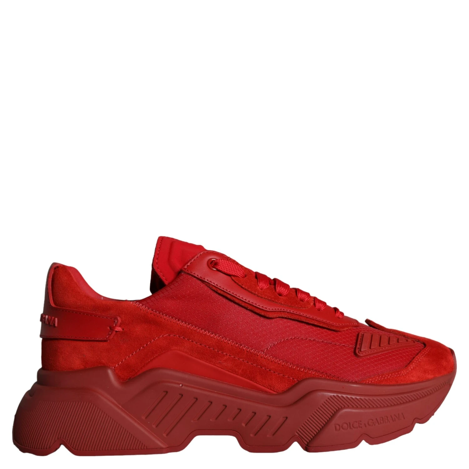 Red Leather Daymaster Low Top Sneakers Shoes