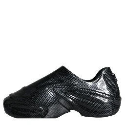 Black Foiled Rubber Toy Low Top Men Sneakers Shoes
