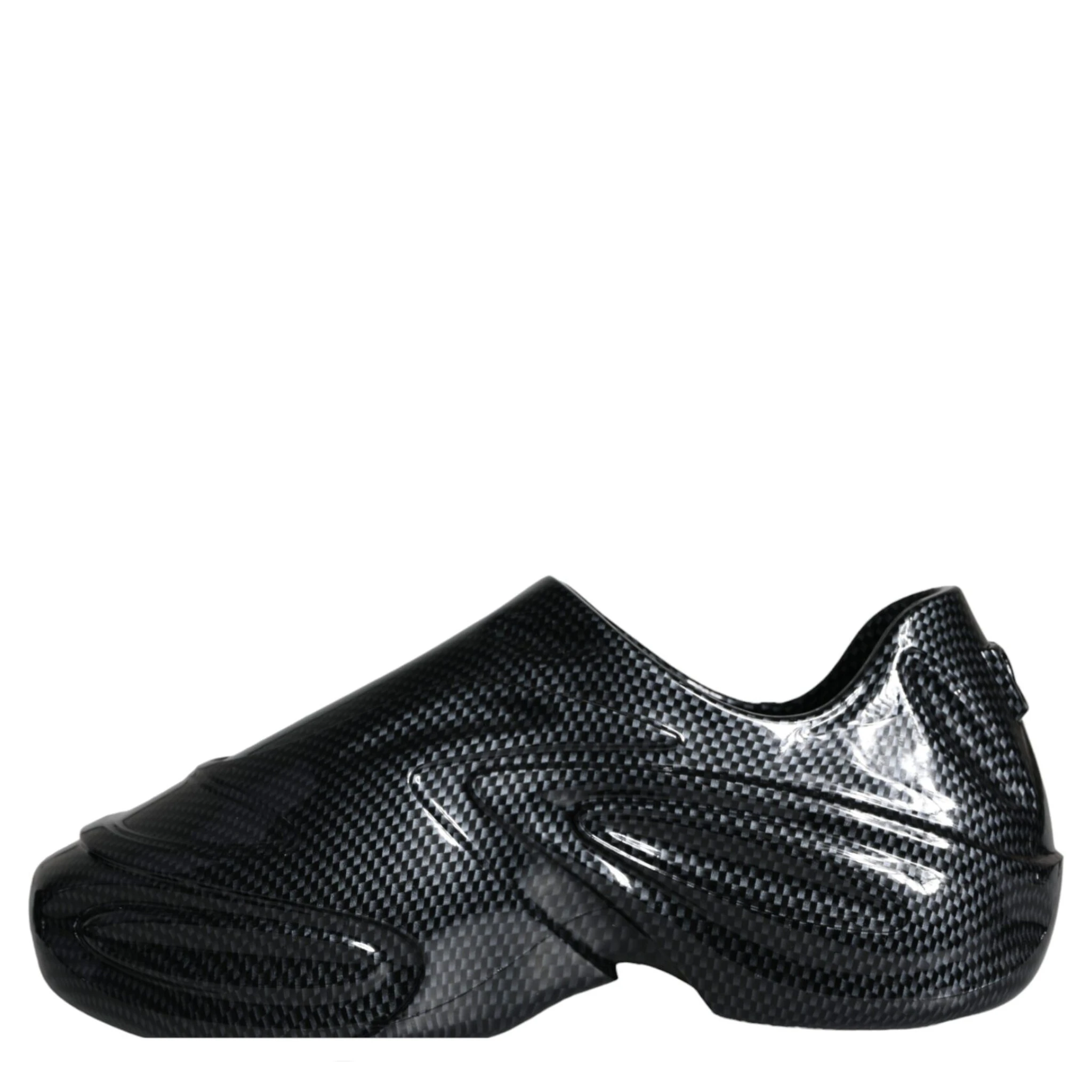Black Foiled Rubber Toy Low Top Men Sneakers Shoes