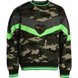 Multicolor Camouflage Sweatshirt Sweater