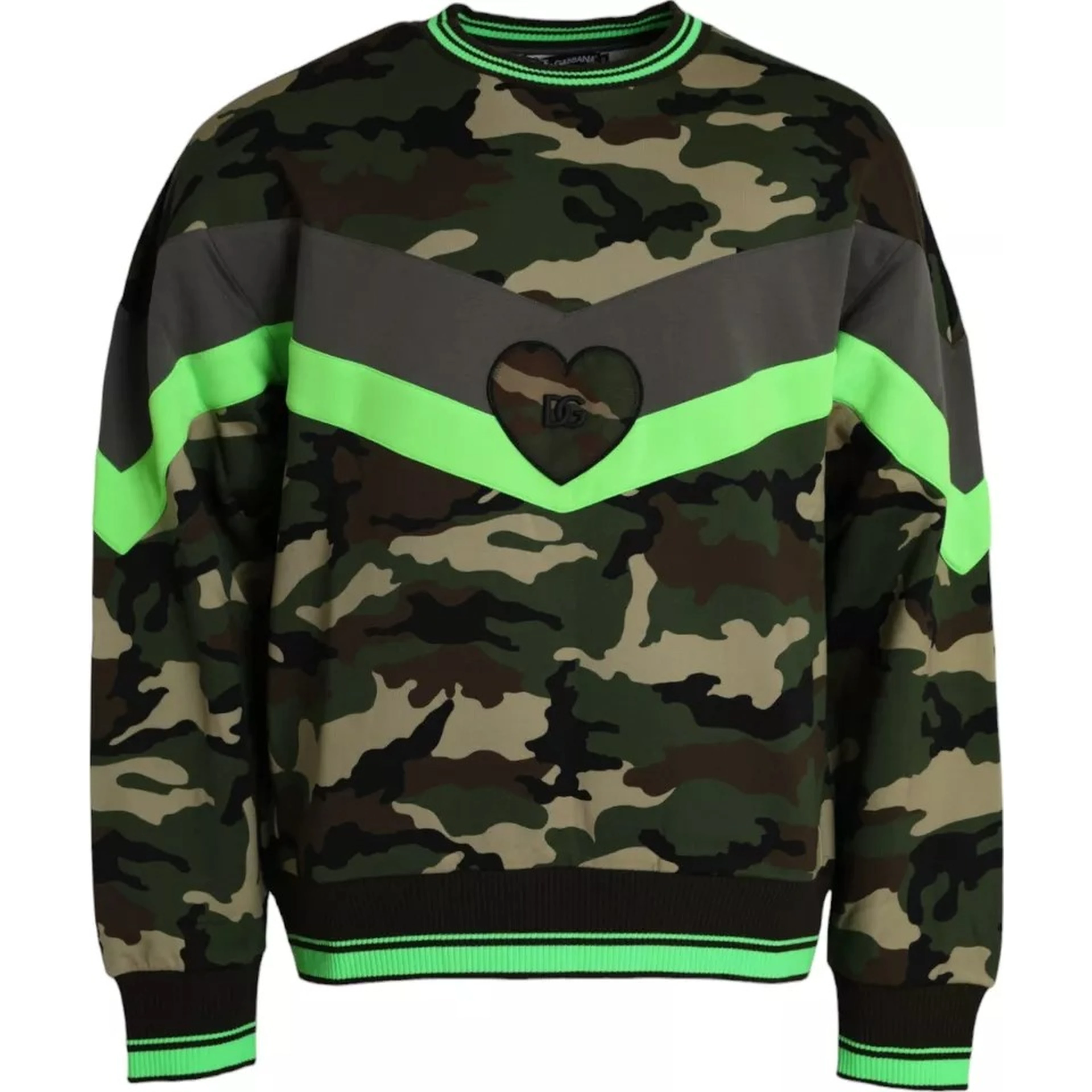 Multicolor Camouflage Sweatshirt Sweater