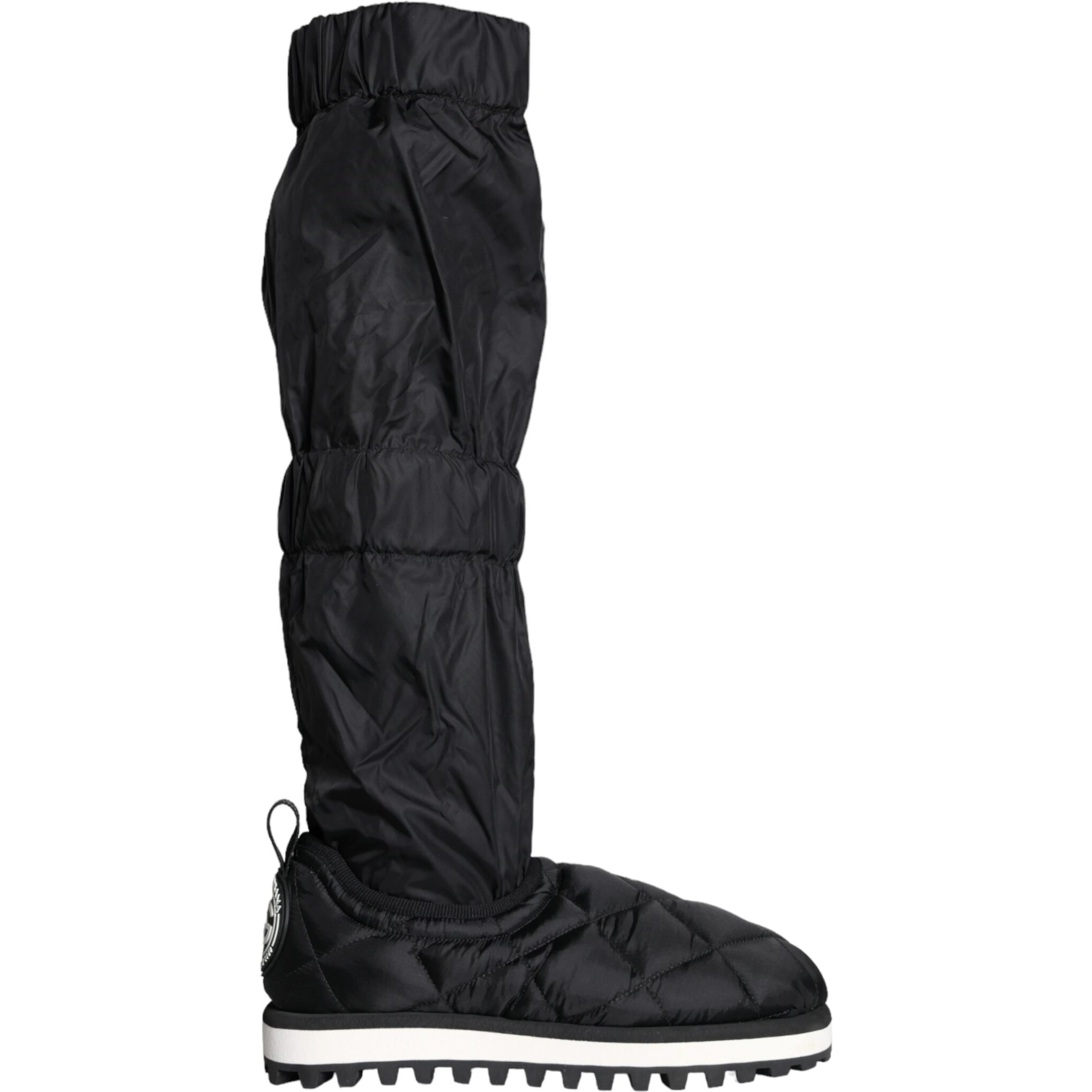 Black Quilted High Top Boots Sneakers Shoes