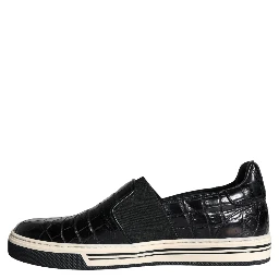 Black Leather Loafers Slippers Casual Shoes