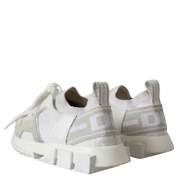 White Mesh Sorrento Trekking Sneakers Shoes