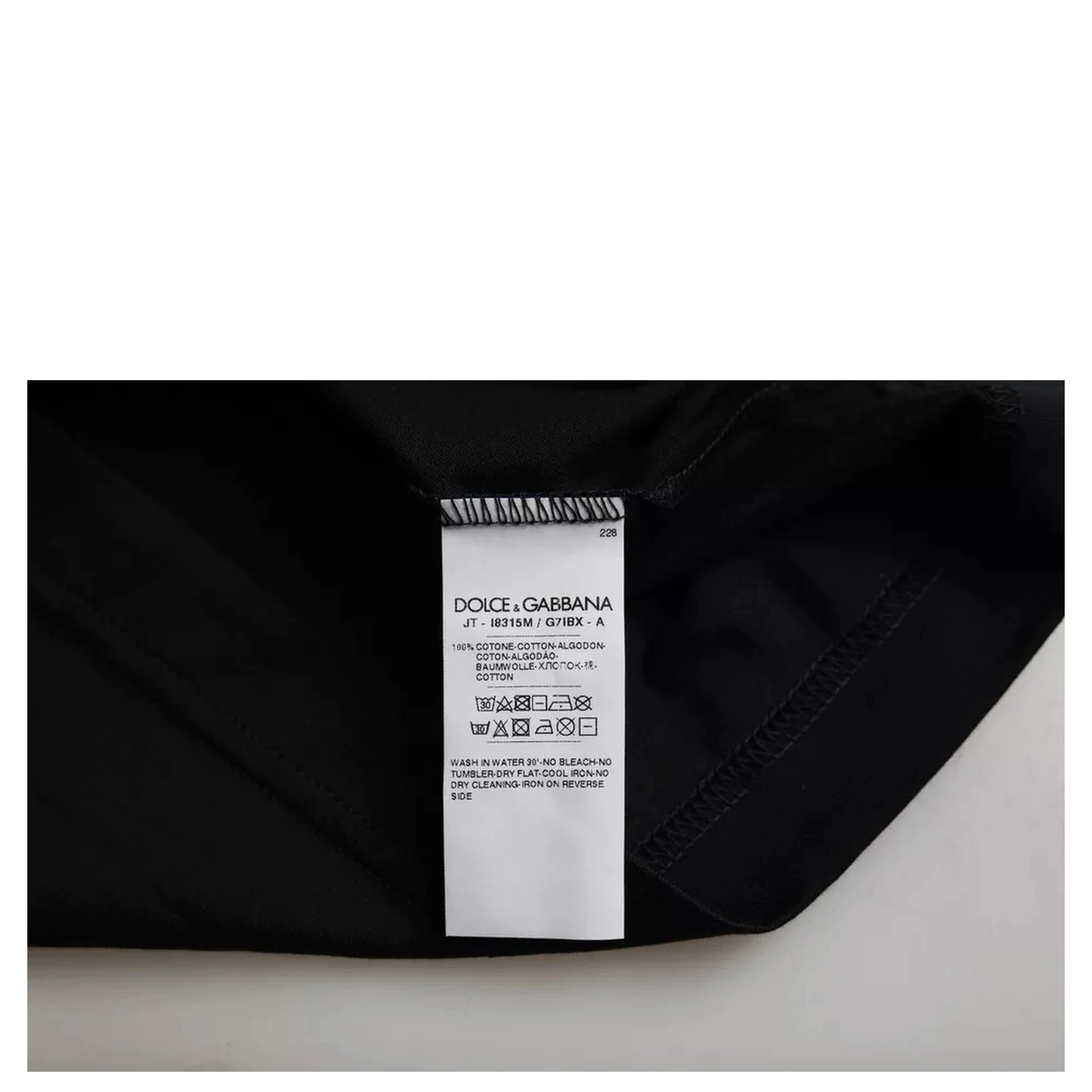 Black Cotton Round Neck Short Sleeves Men T-shirt