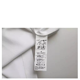 White Cotton Round Neck Short Sleeve T-shirt