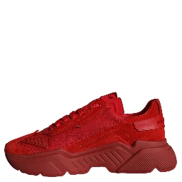 Red Leather Daymaster Low Top Sneakers Shoes