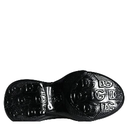 Black Foiled Rubber Toy Low Top Men Sneakers Shoes