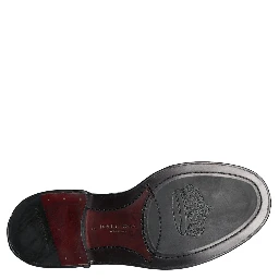 Black Leather Oxford Wingtip Formal Men Shoes