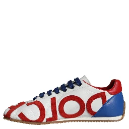 Multicolor Leather Logo Casual Sneakers Shoes