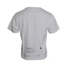 White Red Lips Print Cotton Men T-shirt