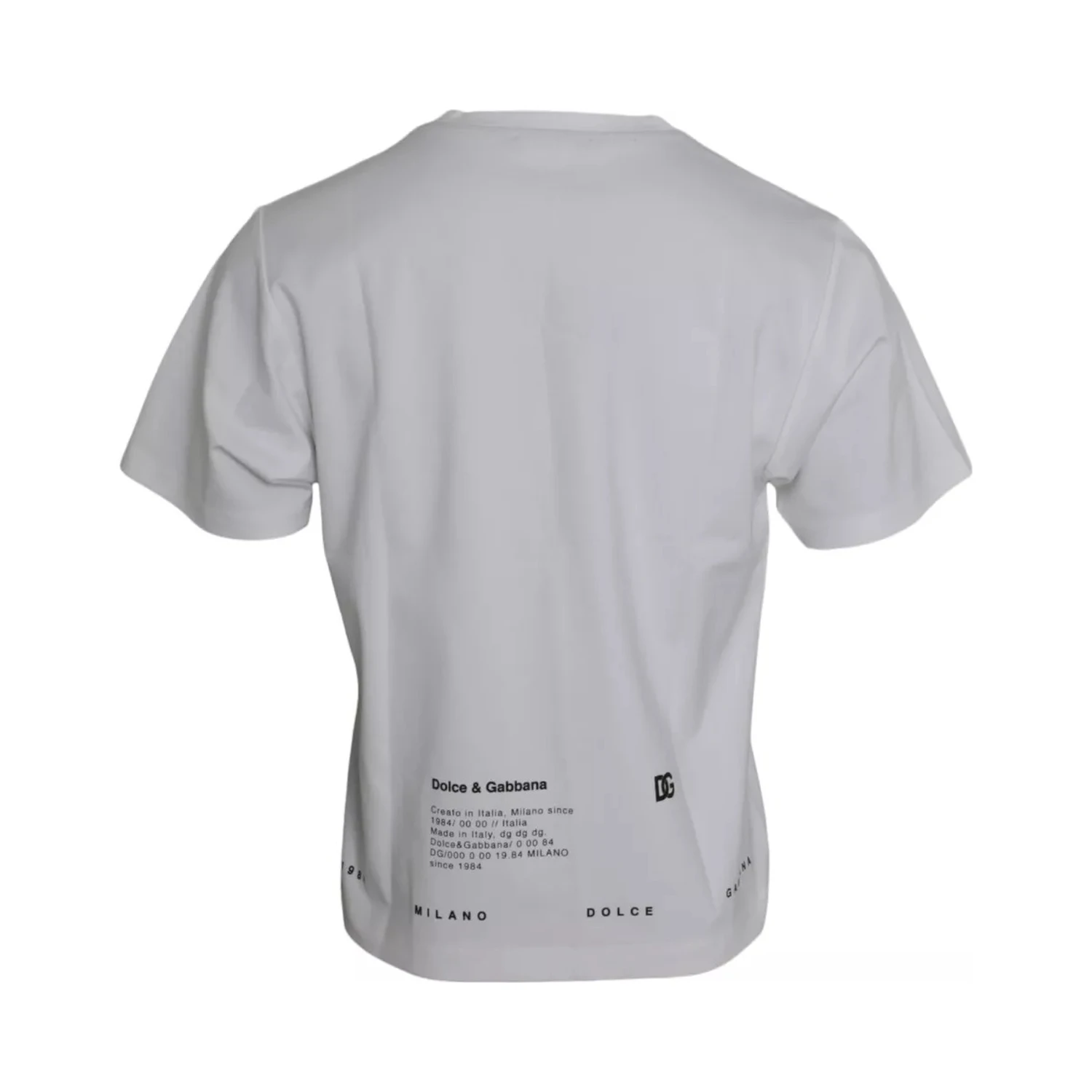 White Red Lips Print Cotton Men T-shirt