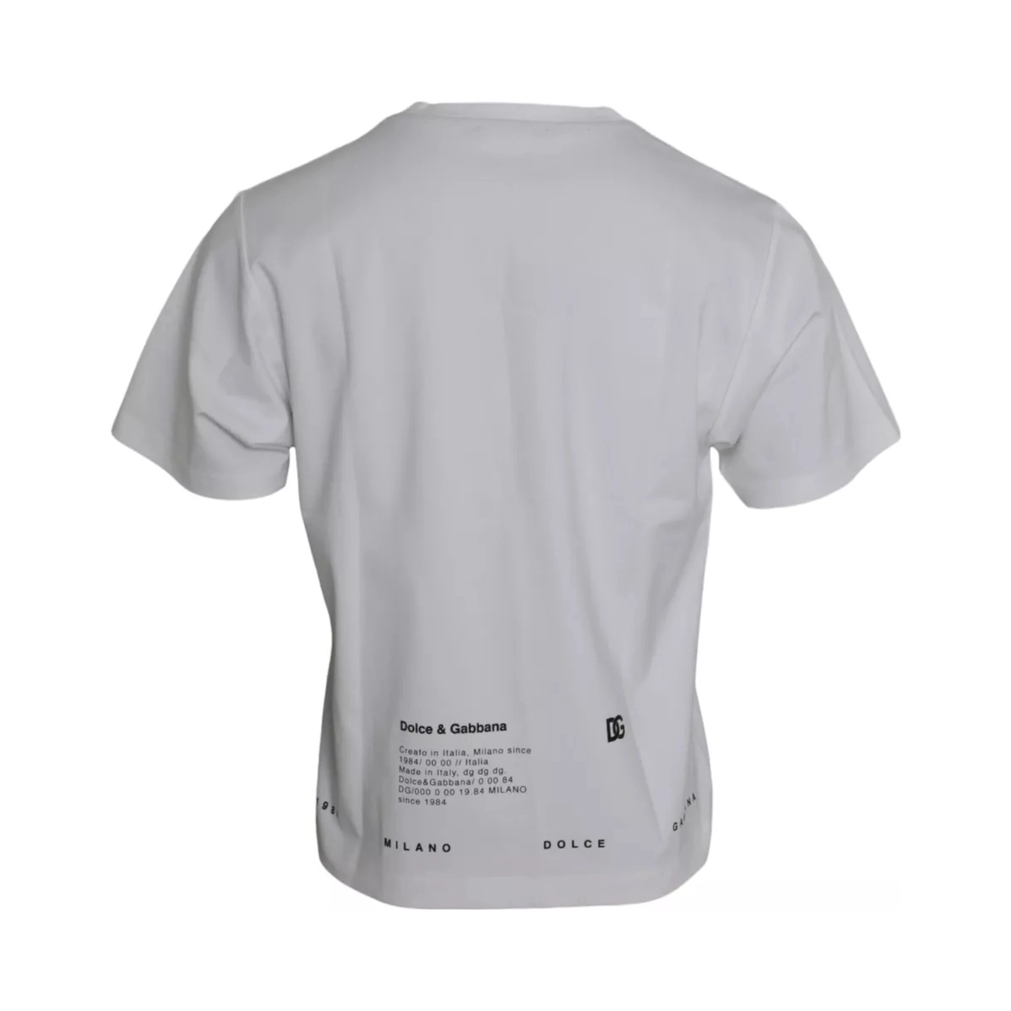 White Red Lips Print Cotton Men T-shirt
